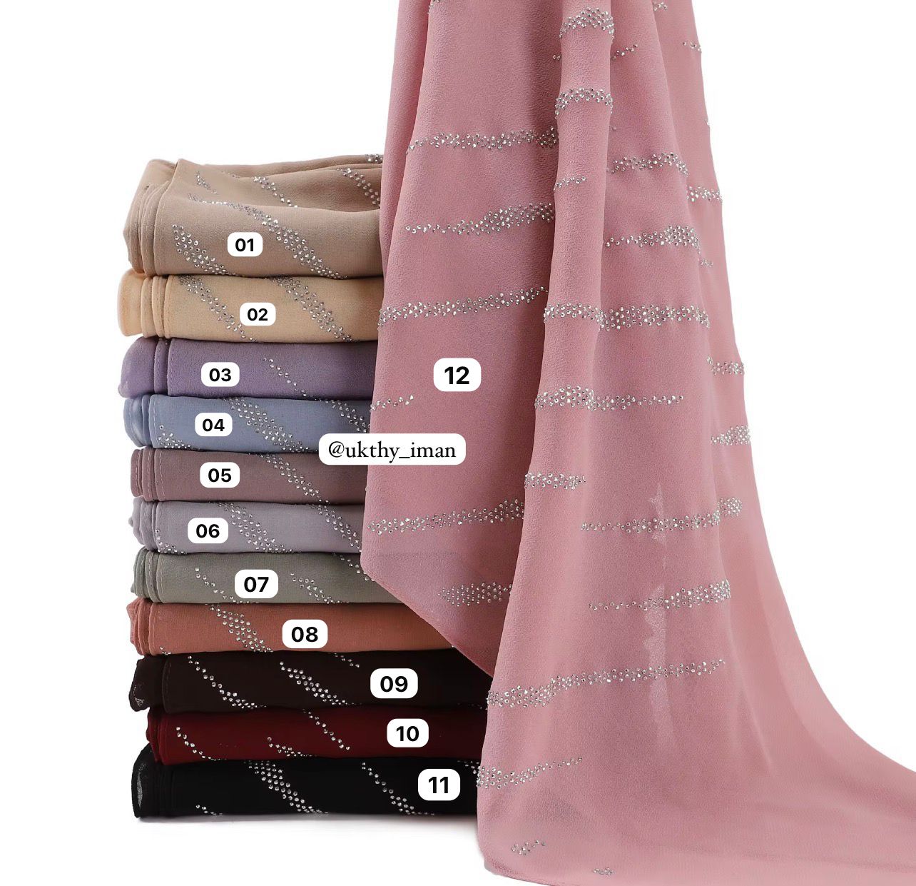 HIJAB CHIFFON GLITTER